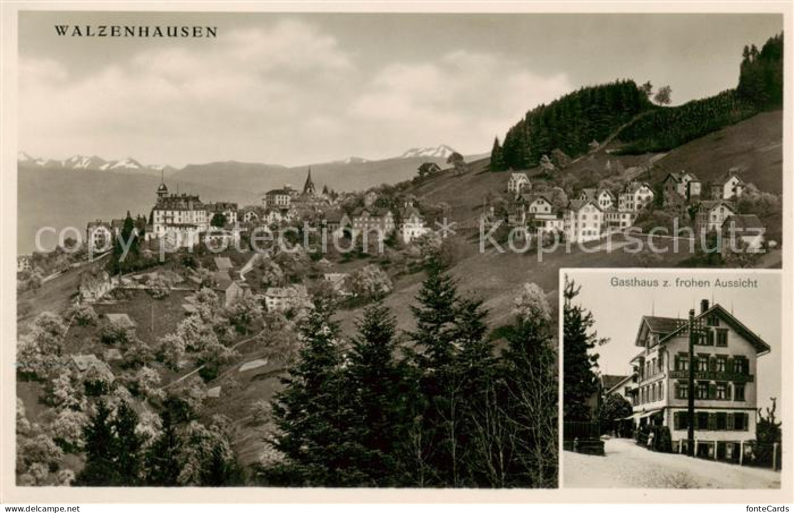 13793954 Walzenhausen AR Panorama U. Gasthaus Zur Frohen Aussicht Walzenhausen A - Autres & Non Classés