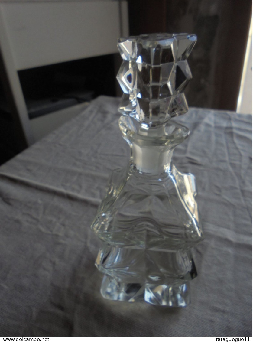 Ancien - Flacon Verseur En Cristal Made In Tchécoslovaquie - Glas & Kristall