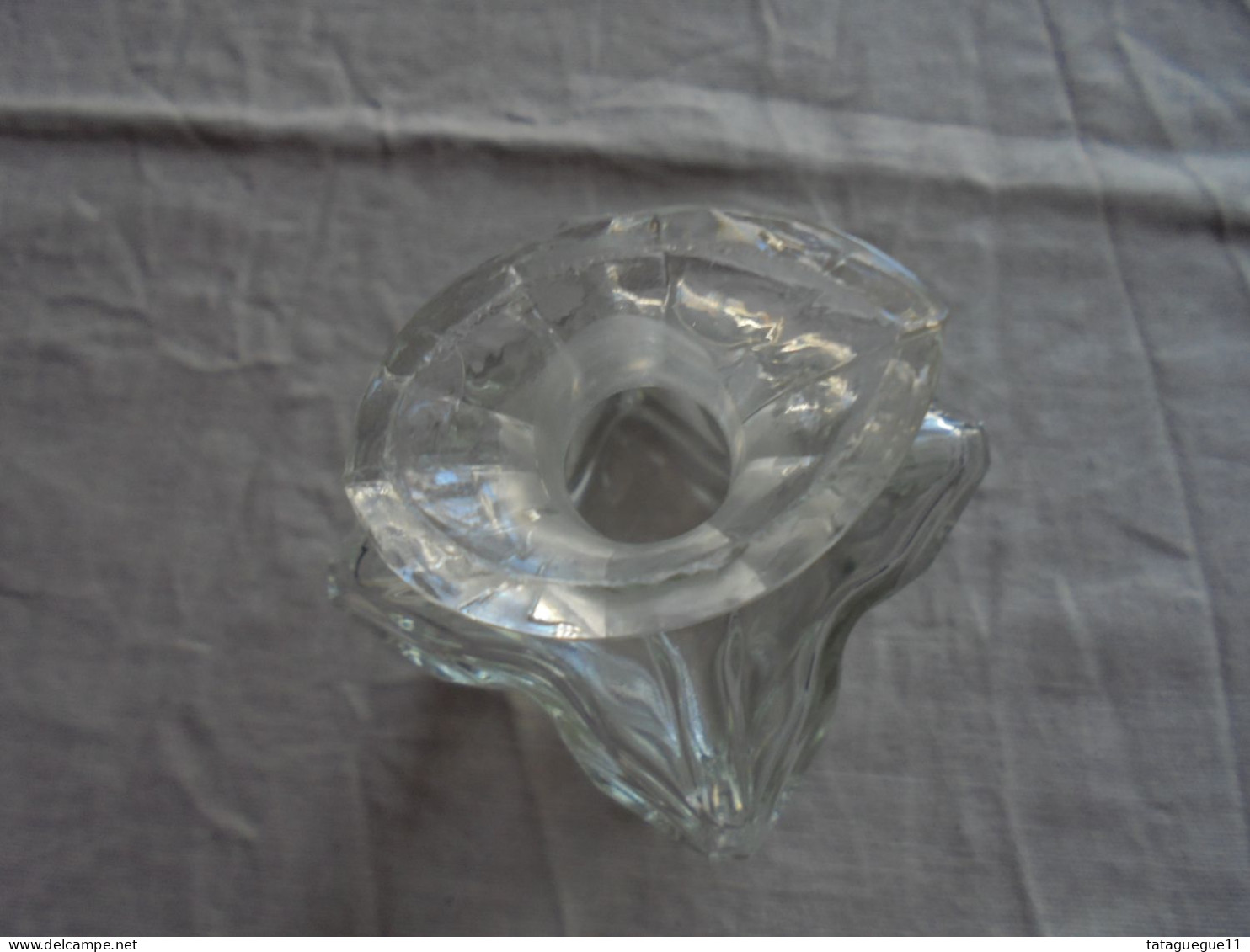 Ancien - Flacon Verseur En Cristal Made In Tchécoslovaquie - Glas & Kristal
