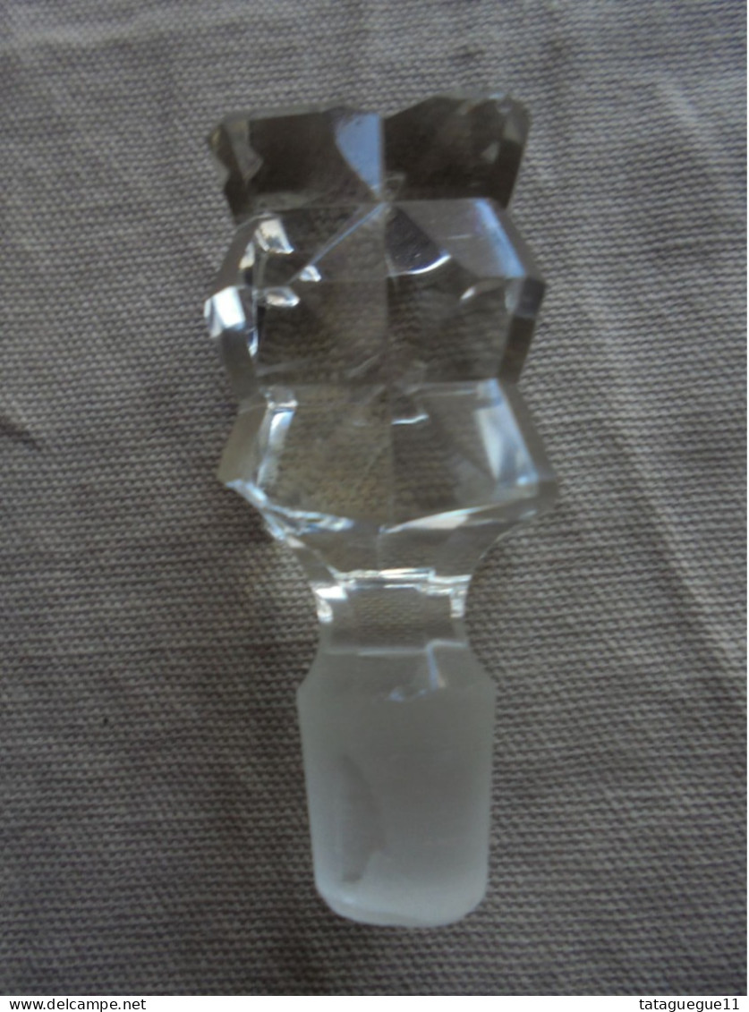 Ancien - Flacon verseur en cristal Made in Tchécoslovaquie