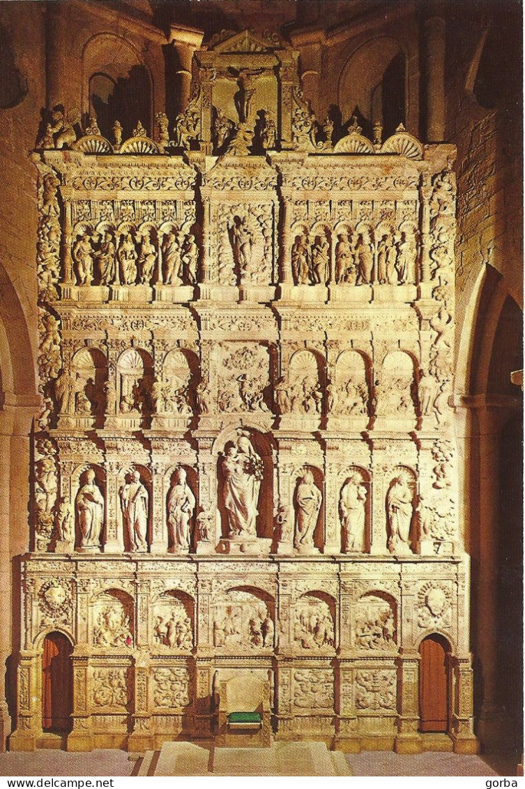 *CPM  - ESPAGNE - CATALOGNE - TARRAGONE - Monastère De POBLET - Retable De L'église - Tarragona