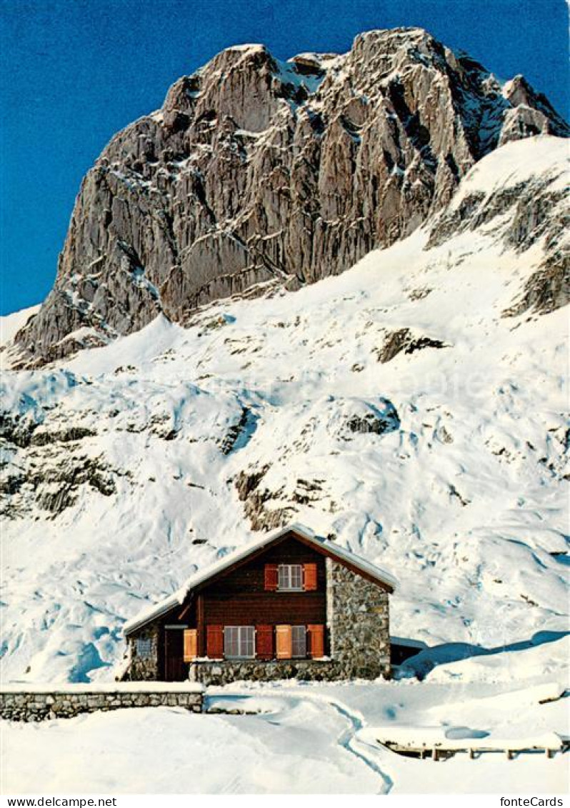 13793691 Toggenburg SG Zwinglipass Huette Berghaus Alpen Im Winter  - Sonstige & Ohne Zuordnung