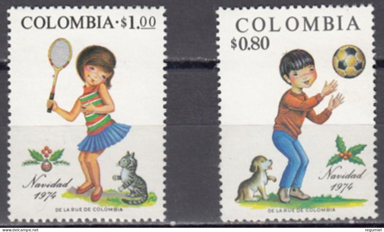 Colombia  678/679 ** MNH. 1974 - Colombie