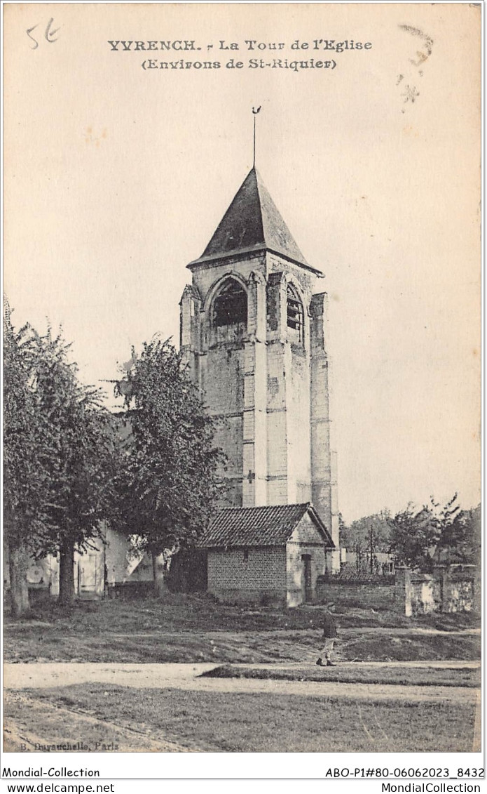 ABOP1-80-0041 - YVRENCH - La Tour De L'Eglise - Saint Riquier