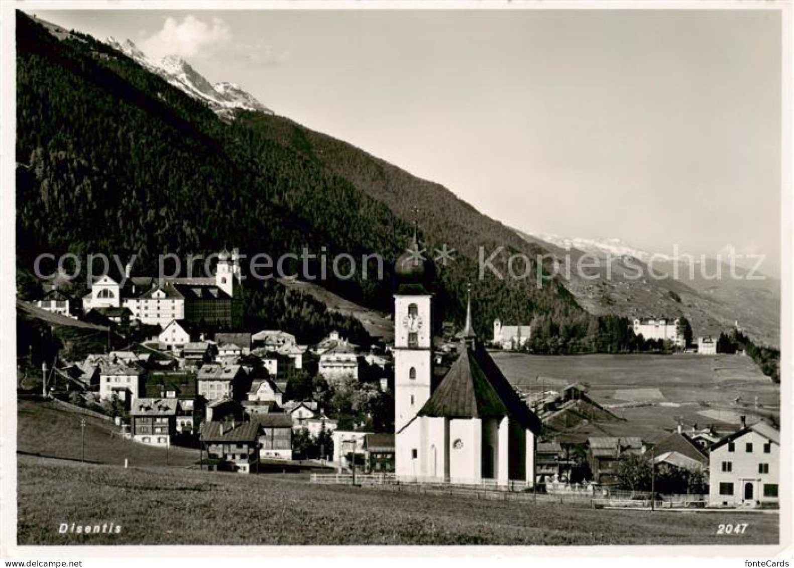 13793320 Disentis GR Gesamtansicht M. Kirche Disentis GR - Autres & Non Classés