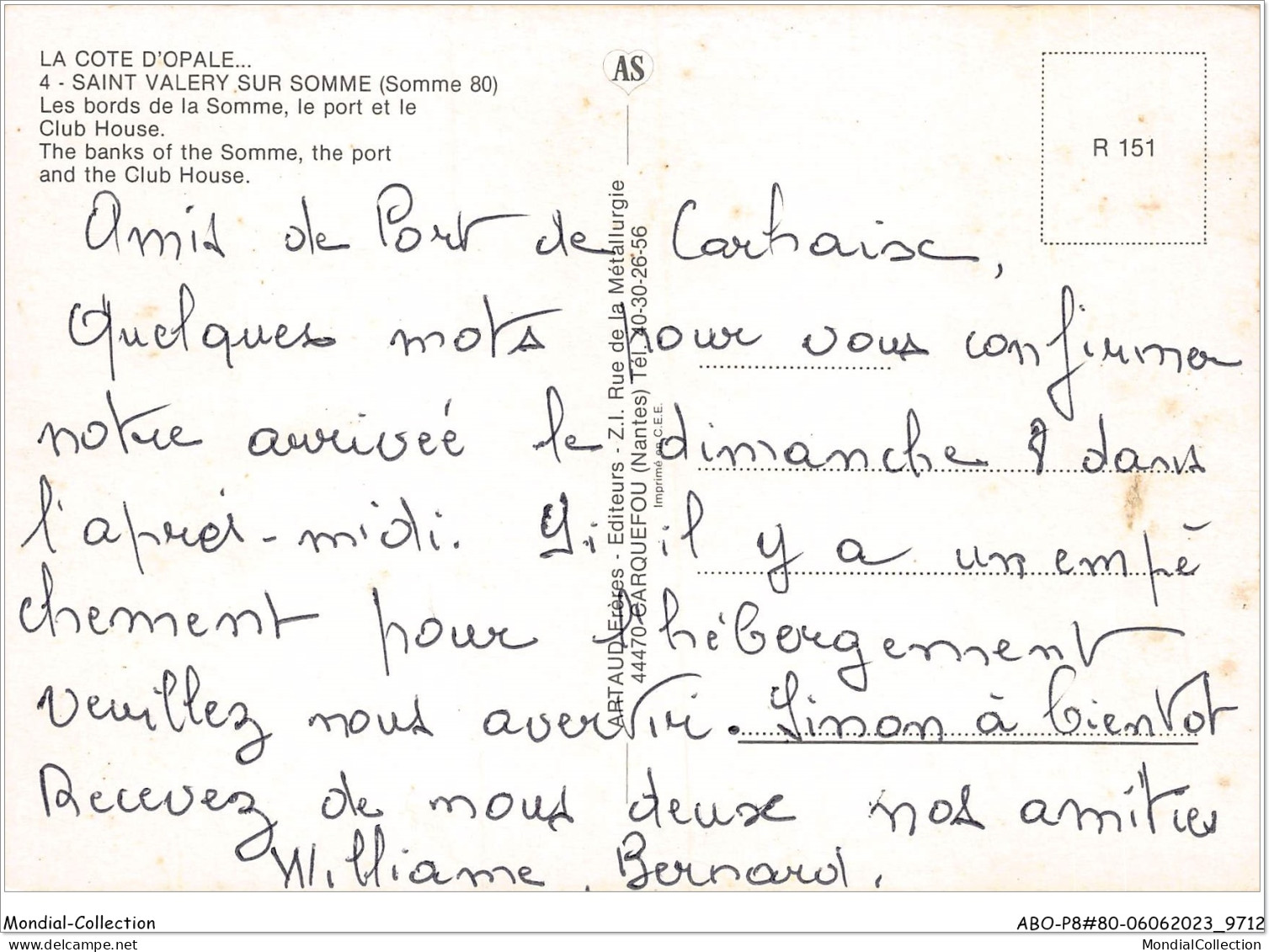 ABOP8-80-0682 - SAINT-VALERY-SUR-SOMME - Les Bords De La Somme - Le Port Et Le Club House - Saint Valery Sur Somme