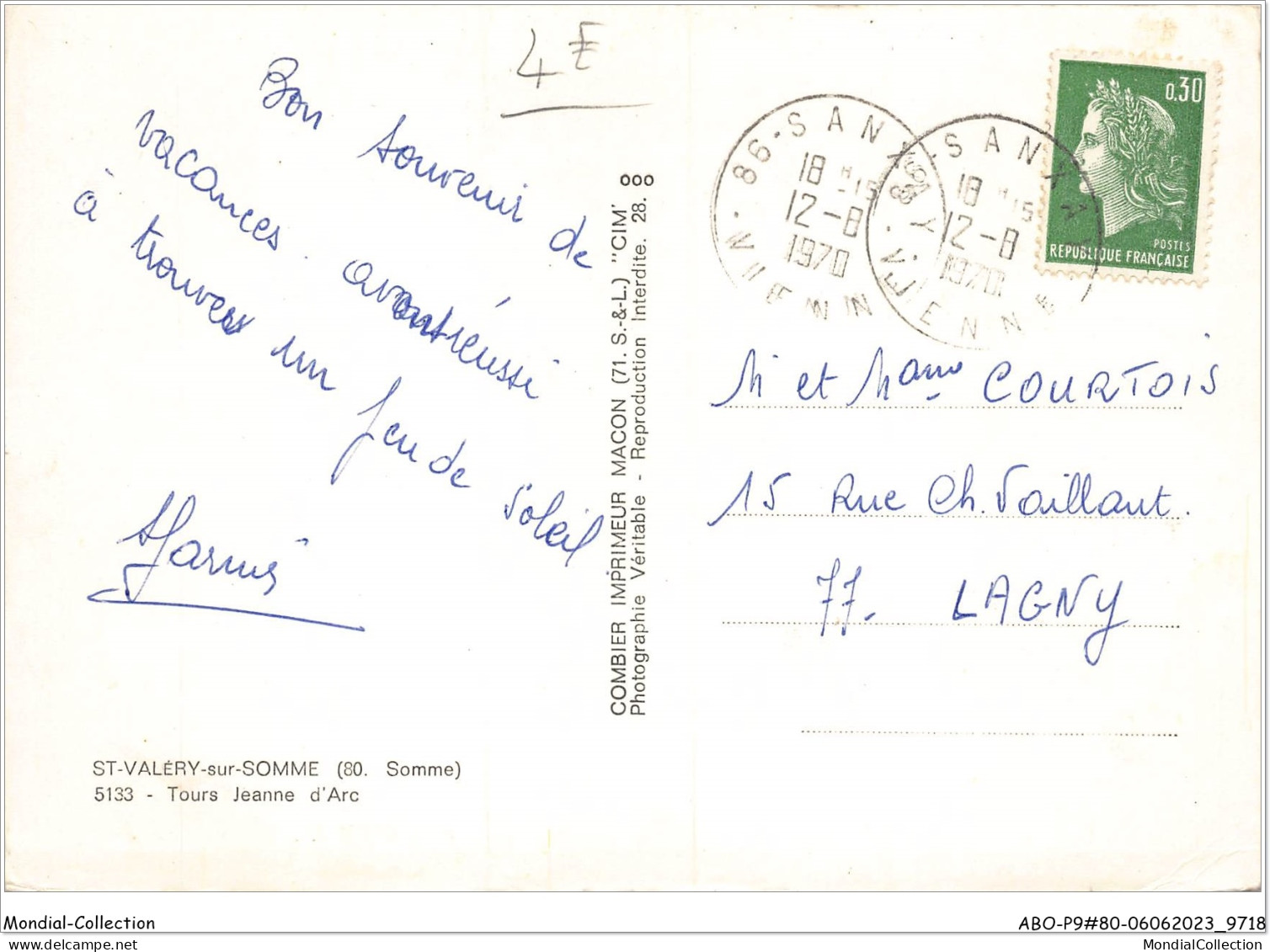 ABOP9-80-0685 - SAINT-VALERY -sur-Somme - Tours Jeanne D'Arc - Saint Valery Sur Somme
