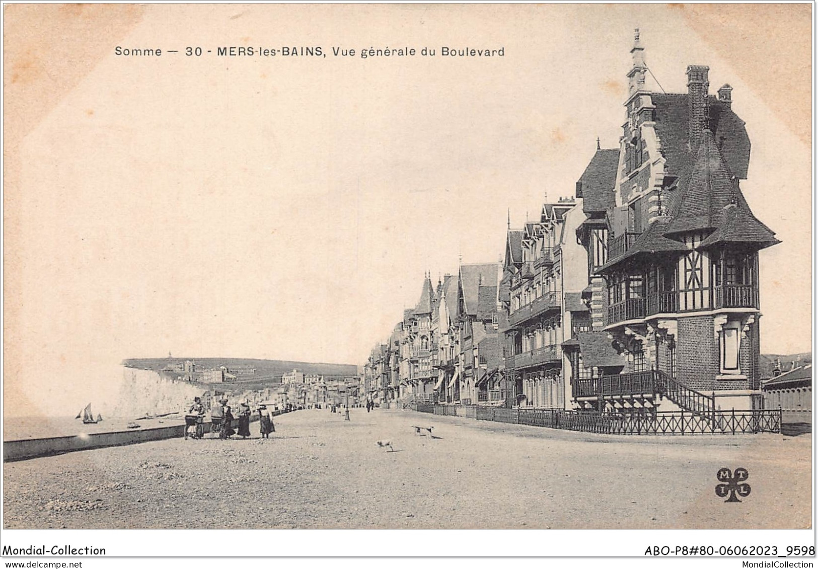 ABOP8-80-0624 - MER-LES-BAINS - Vue Générale Du Boulevard - Mers Les Bains