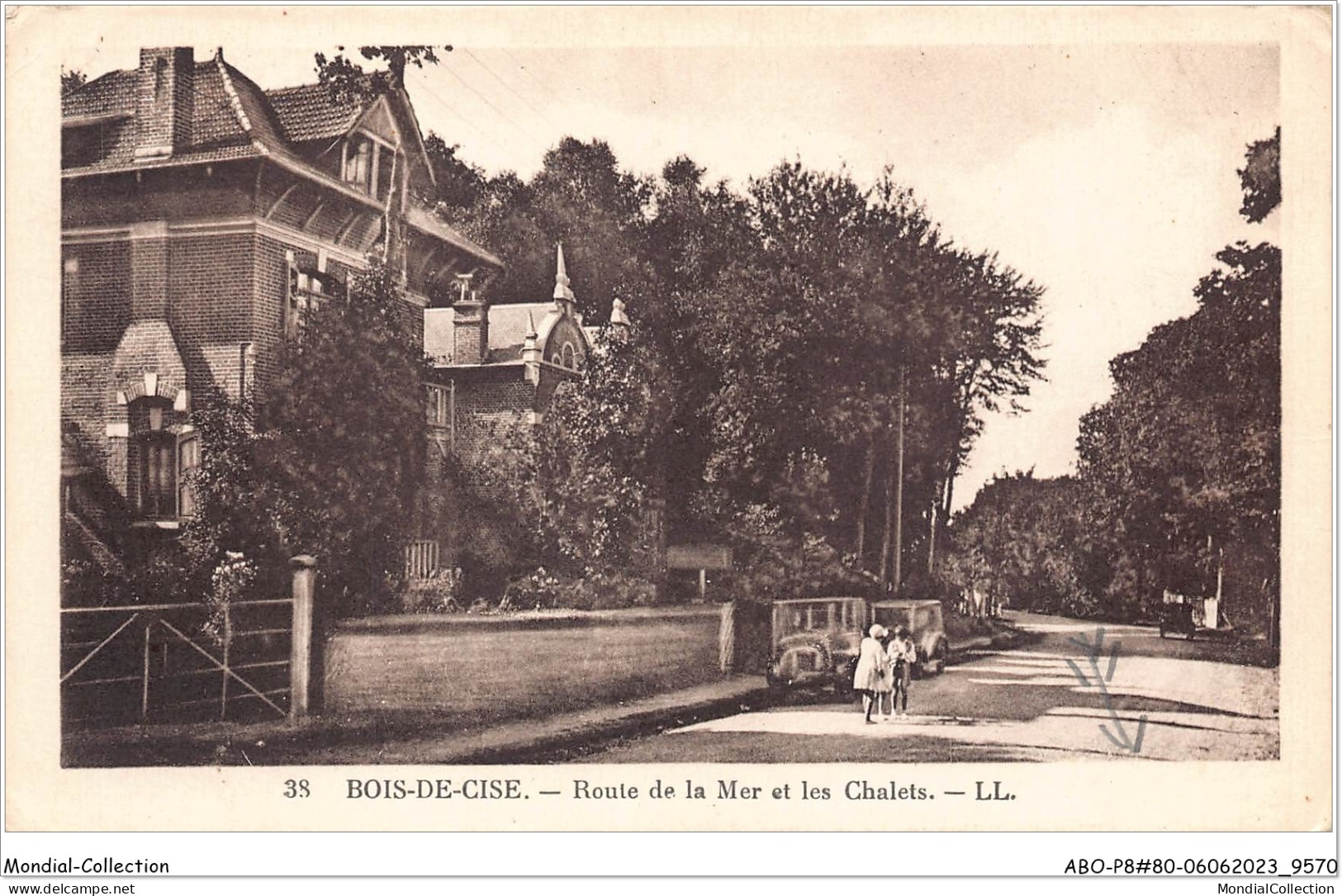 ABOP8-80-0610 - BOIS-DE-CISE - Route De La Mer Et Les Chalets - Bois-de-Cise