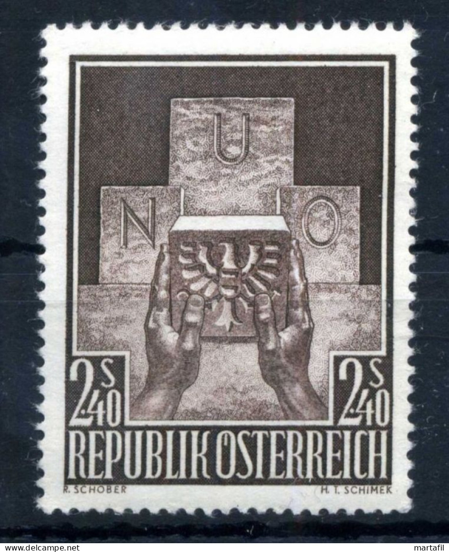 1956 AUSTRIA SET MNH ** 858 Amissione Dell'Austria Alle Nazioni Unite - Nuovi