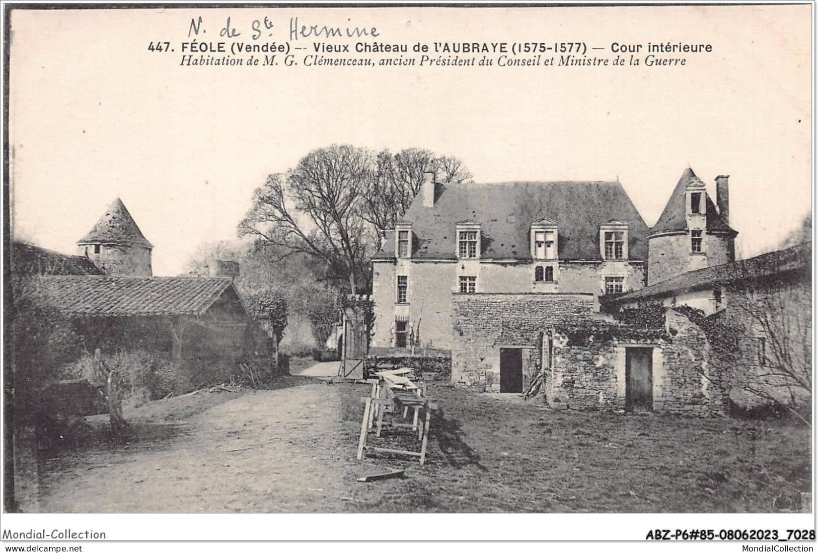 ABZP6-85-0461 - SAINTE HERMINE - FEOLE - Vieux Chateau  - Sainte Hermine