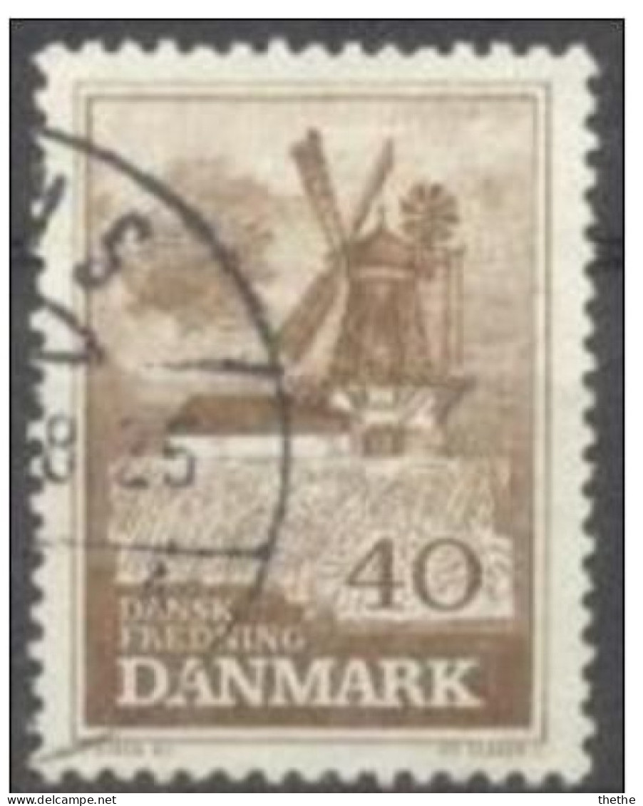 DANEMARK -  Zones Naturelles - Moulin à Vent De Bogø - Used Stamps