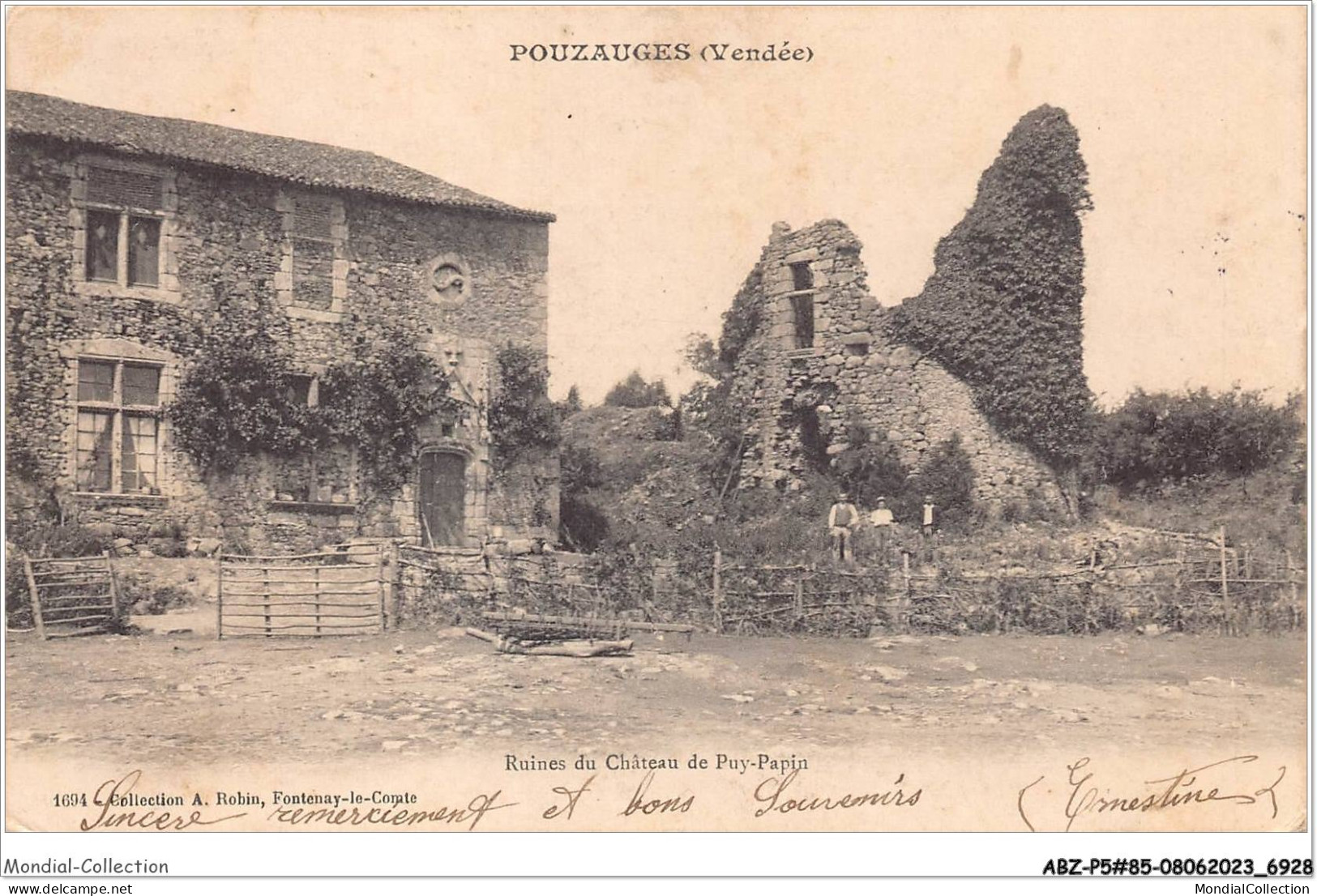 ABZP5-85-0411 - POUZAUGES - Ruine Du Chateau  - Pouzauges