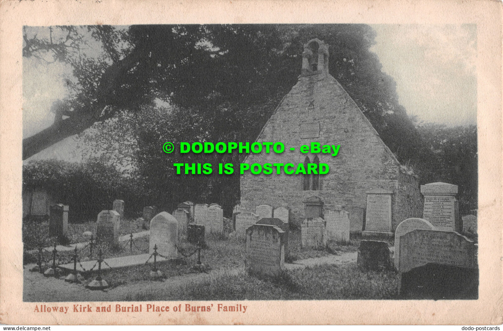 R507007 Alloway Kirk And Burial Place Of Burns Family. G. W. W. 1908 - Monde