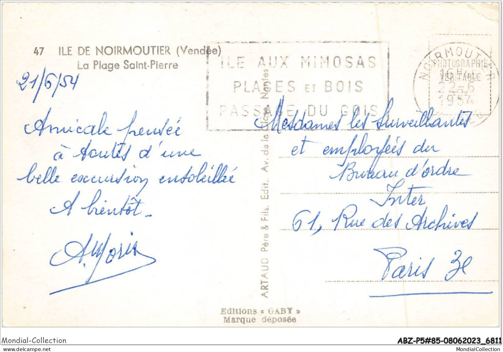 ABZP5-85-0352 - ILE NOIRMOUTIER - La Plage Saint Pierre - Ile De Noirmoutier