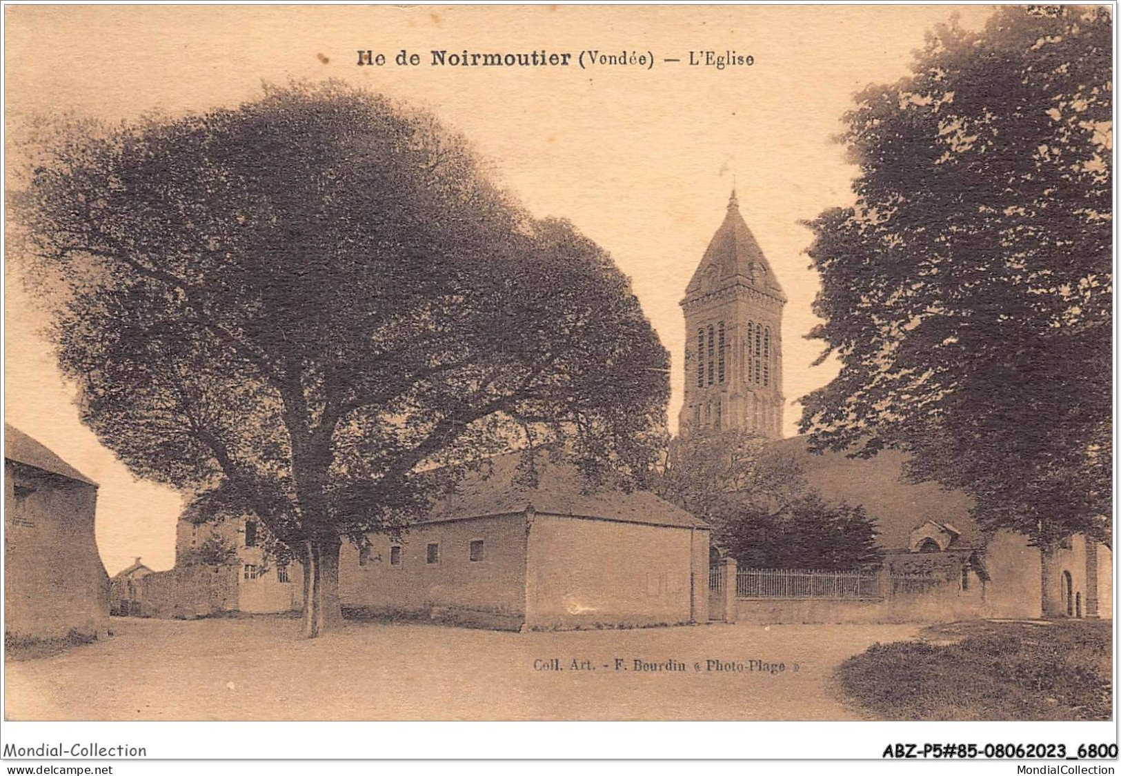 ABZP5-85-0347 - ILE NOIRMOUTIER - L'eglise  - Ile De Noirmoutier