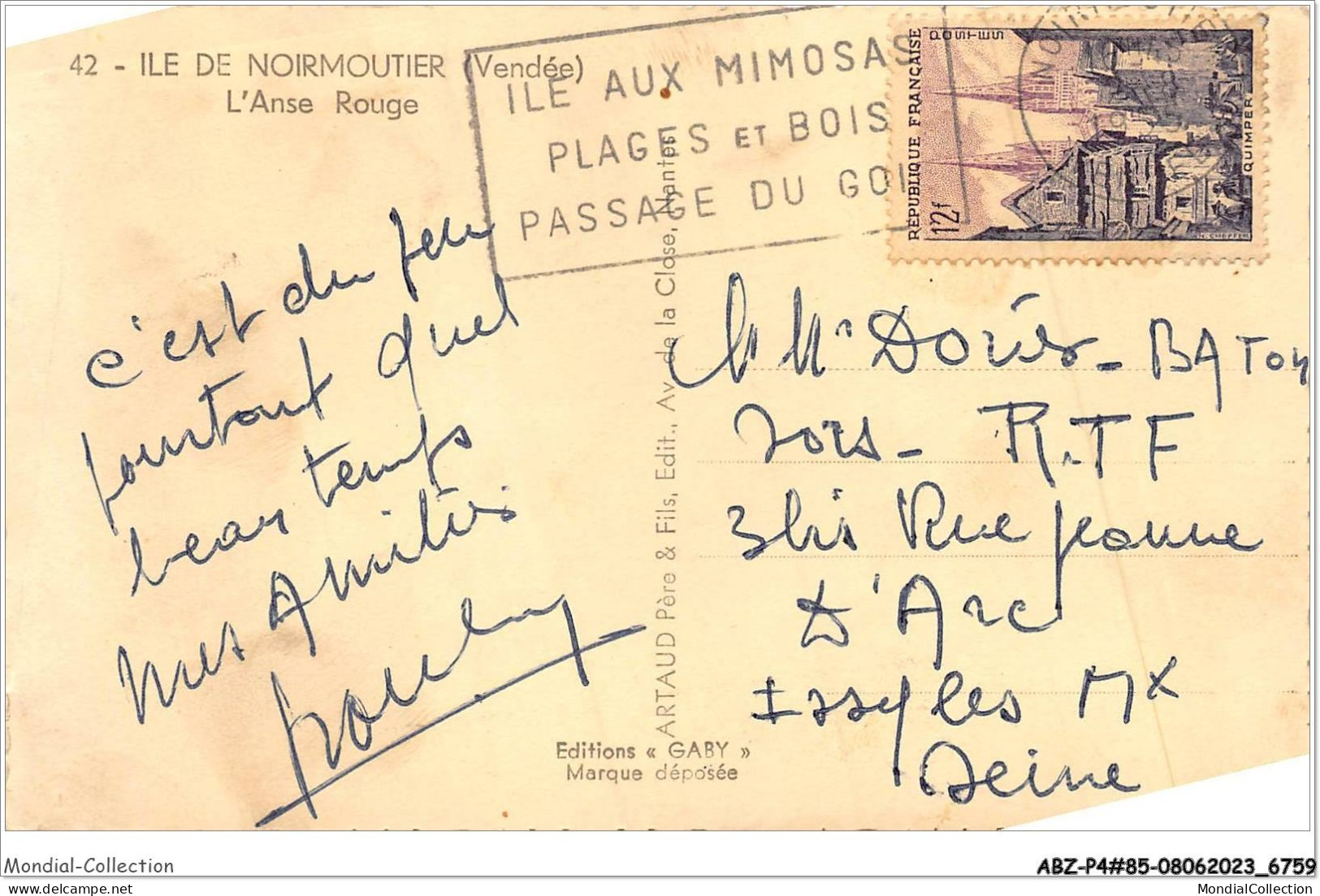ABZP4-85-0326 - ILE DE NOIRMOUTIER - L'anse Rouge  - Ile De Noirmoutier
