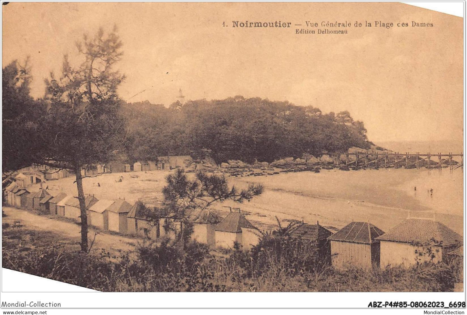 ABZP4-85-0296 - ILE DE NOIRMOUTIER - Vue Générale De La Plage  - Ile De Noirmoutier