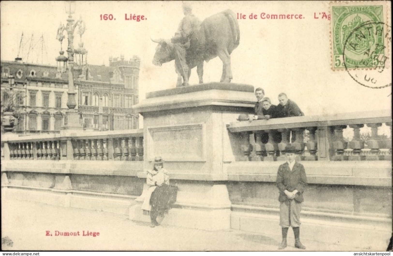 CPA Liège Lüttich Wallonien, Ile De Commerce - Autres & Non Classés