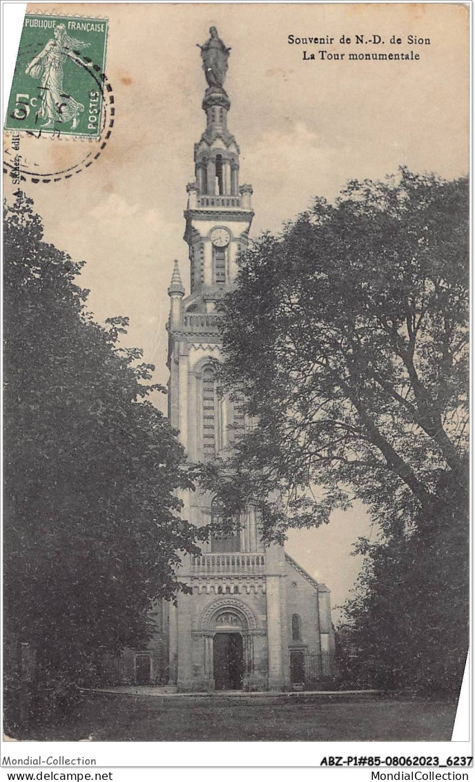 ABZP1-85-0065 - SOUVENIR DE N D DE SION - La Tour Monumental  - Saint Gilles Croix De Vie