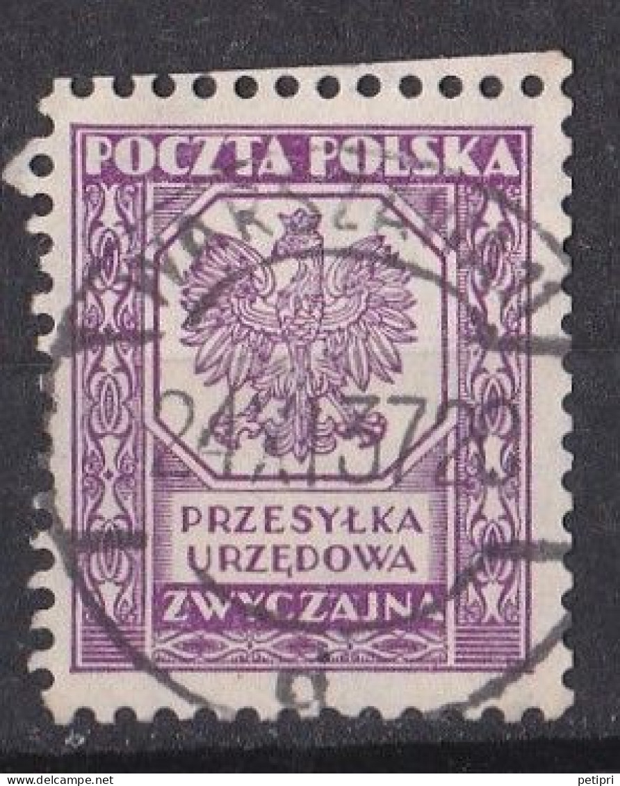 Pologne - Service   Y & T N °  17  Oblitéré - Dienstzegels