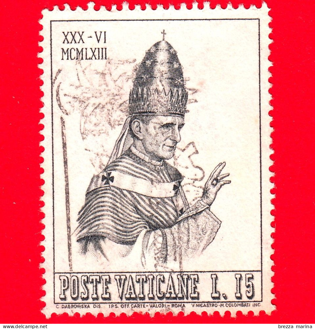 VATICANO - Usato - 1963 - Incoronazione Di Paolo VI - 15 - Oblitérés