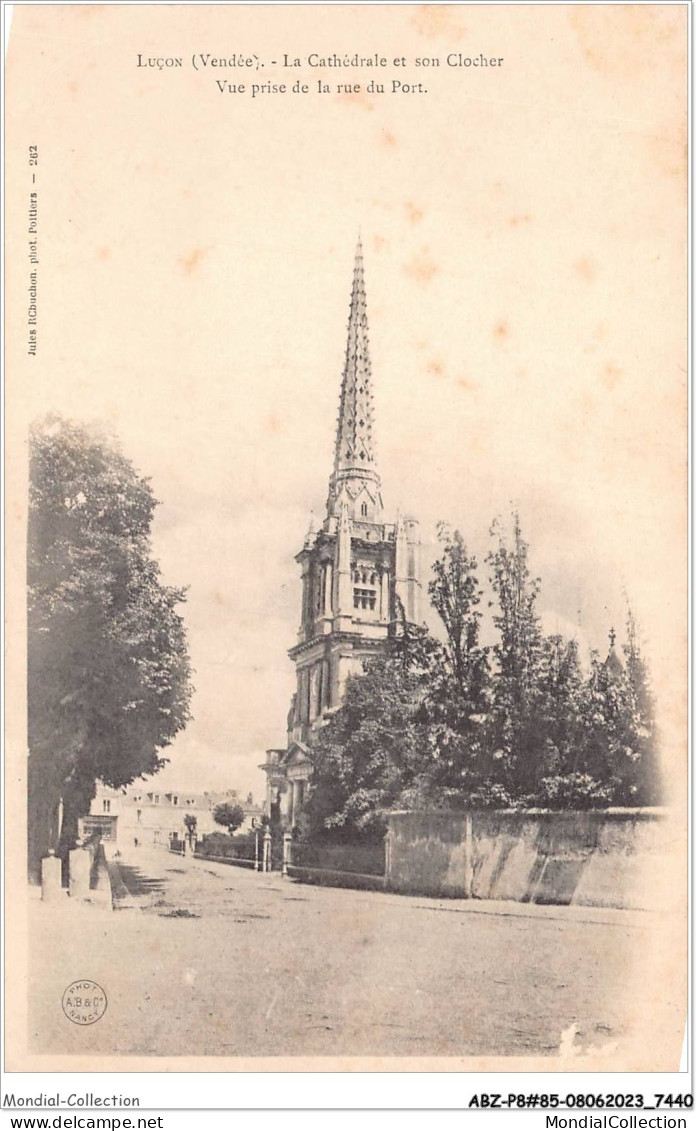 ABZP8-85-0668 - LUCON - La Cathedrale Et Son Clocher - Lucon