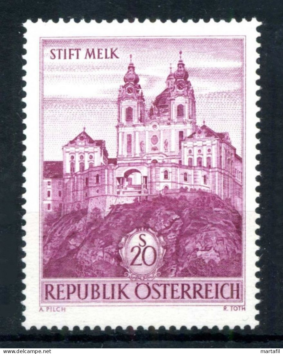 1963 AUSTRIA SET MNH ** 967 Abbazia Di Melk - Nuevos