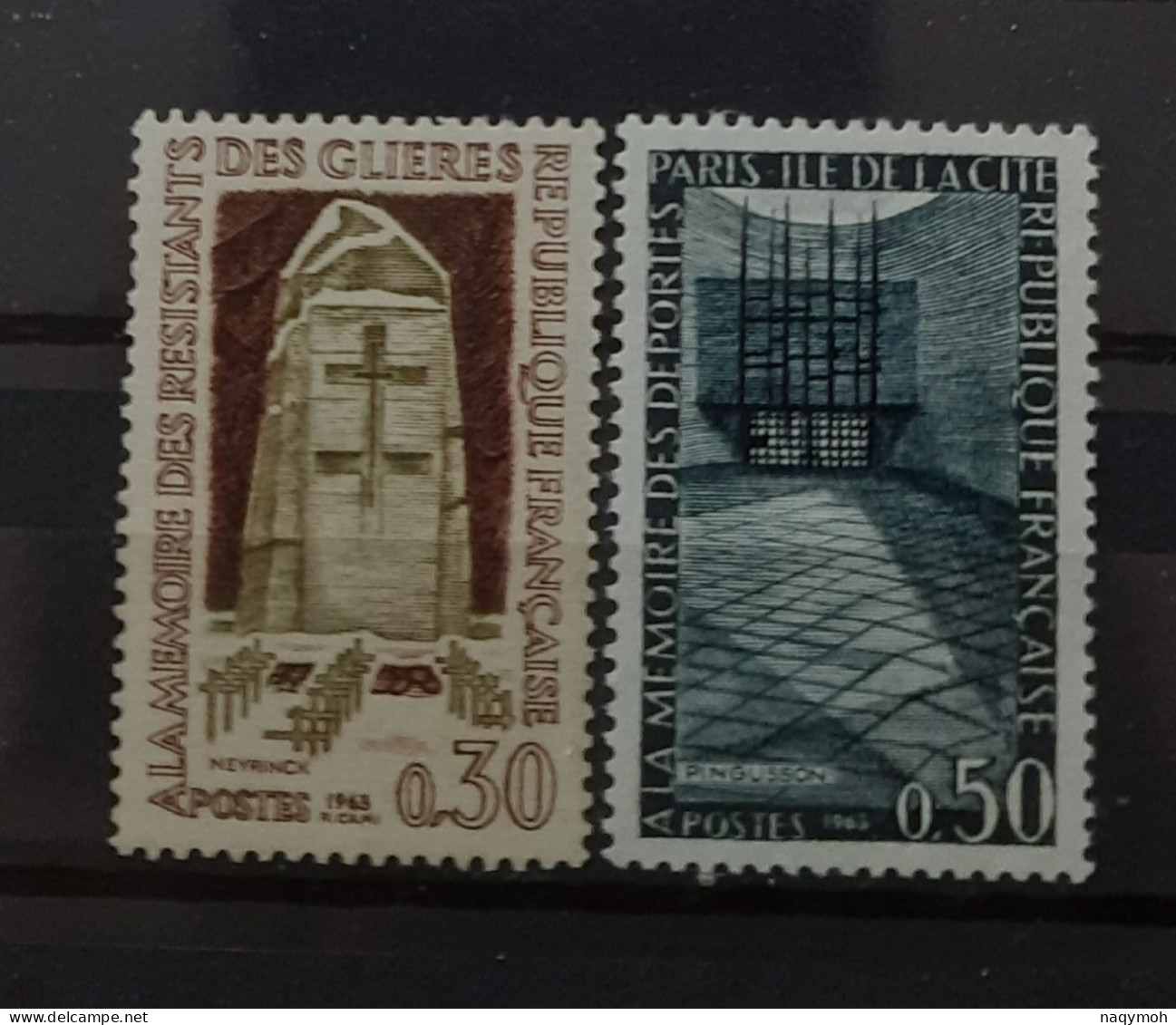 France Yvert 1380-1381** Année 1963 Série Complète MNH. - Unused Stamps