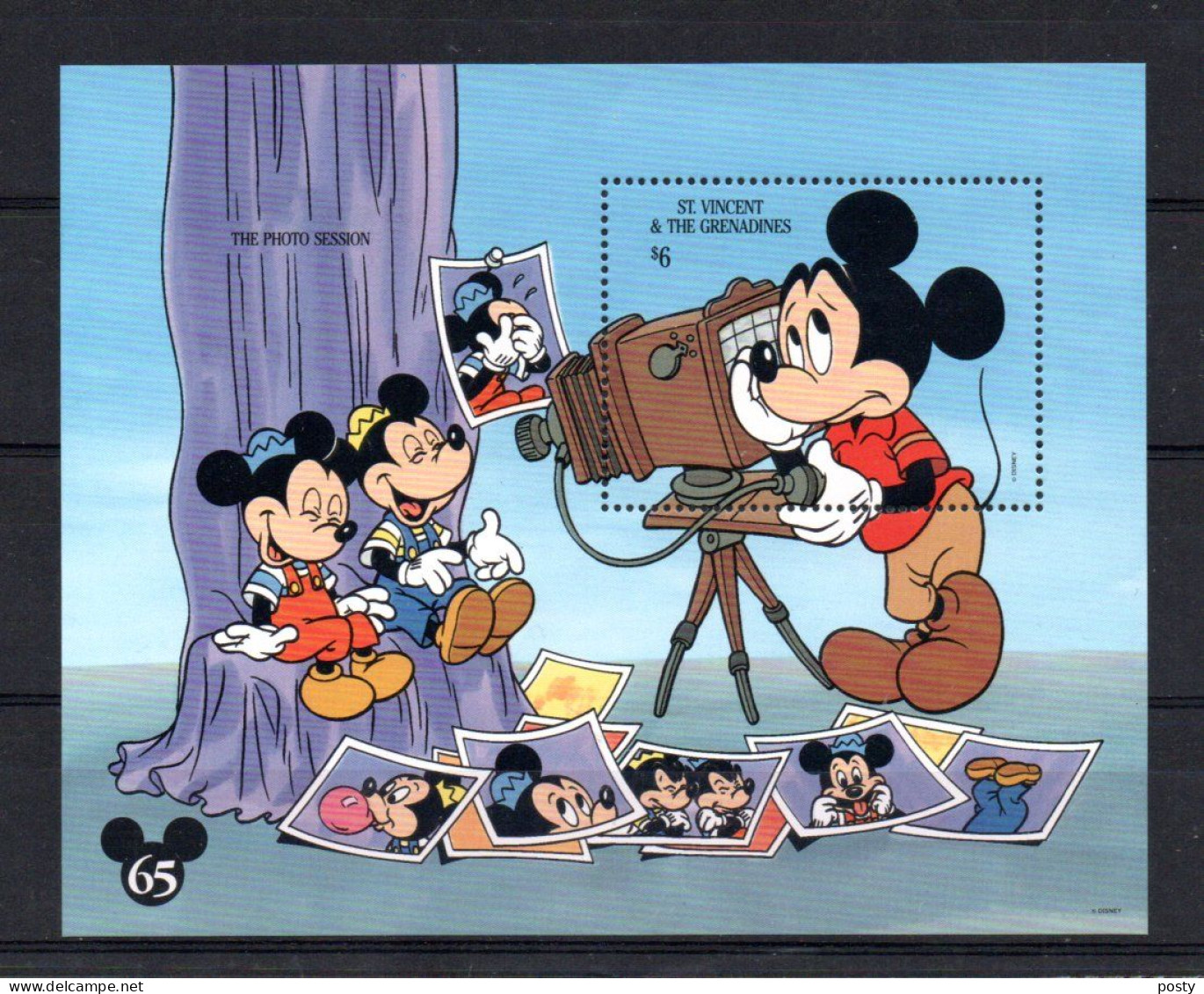 SAINT VINCENT ET GRENADINES - B/F - M/S - 1994 - DISNEY - MICKEY - LA SESSION PHOTO - THE PHOTO SESSION - - St.Vincent Y Las Granadinas