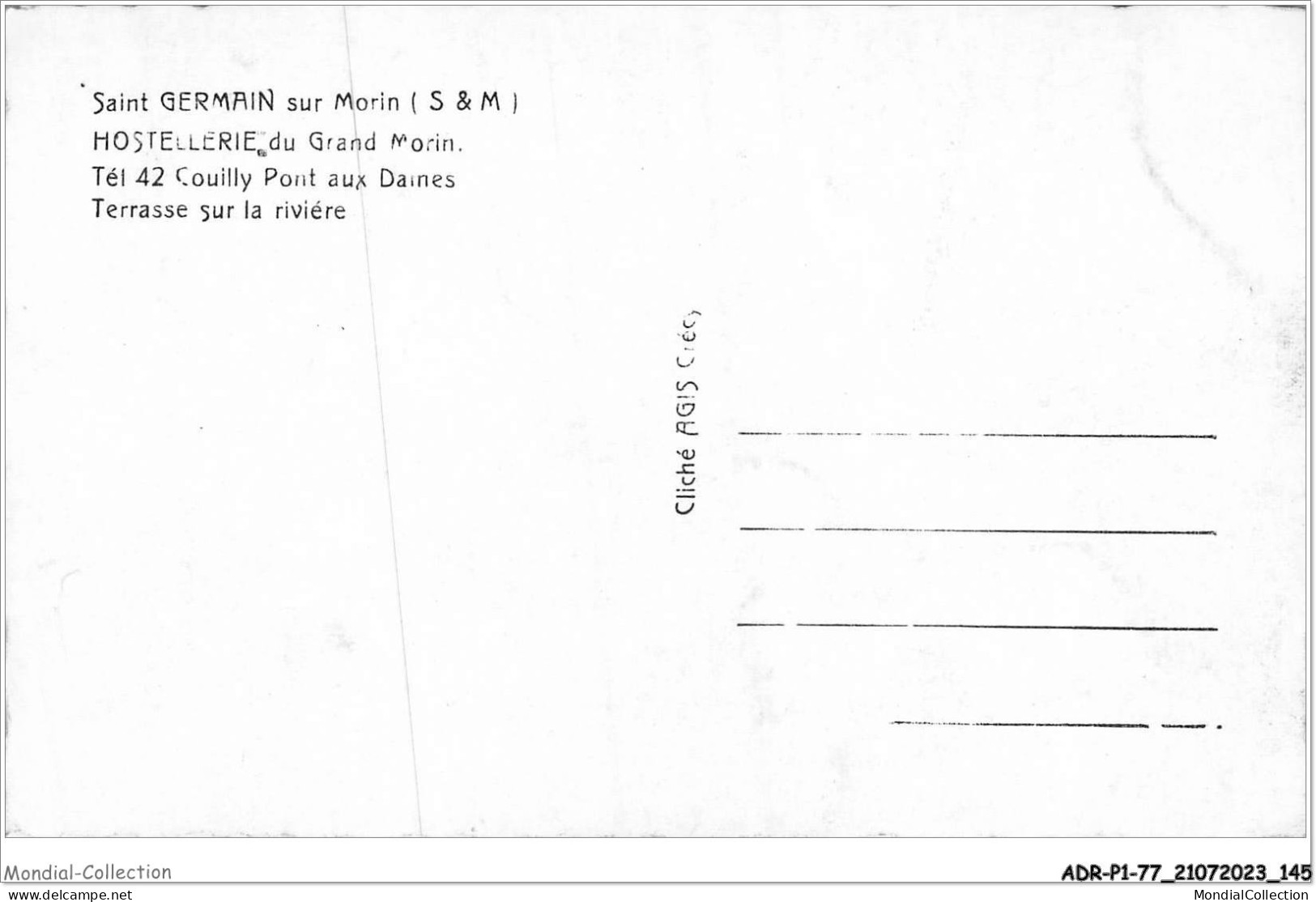 ADRP1-77-0073 - SAINT-GERMAIN-SUR-MORIN - Hostellerie Du Grand Morin - Torcy