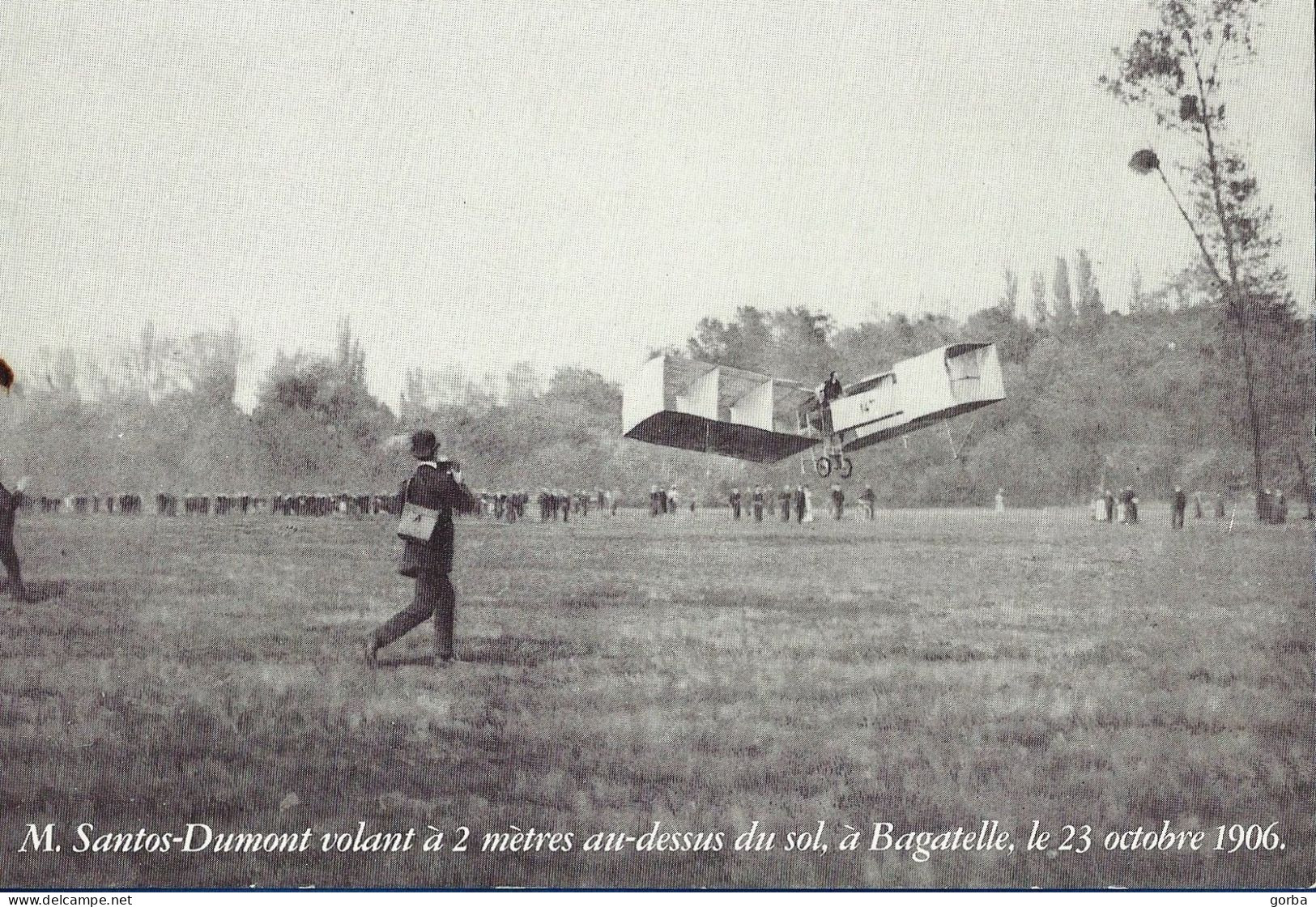 *Repro CPA - Santos-Dumont Volant à 2ml Du Sol à Bagarelle, Le 23 Oct 1906 - Aviateurs