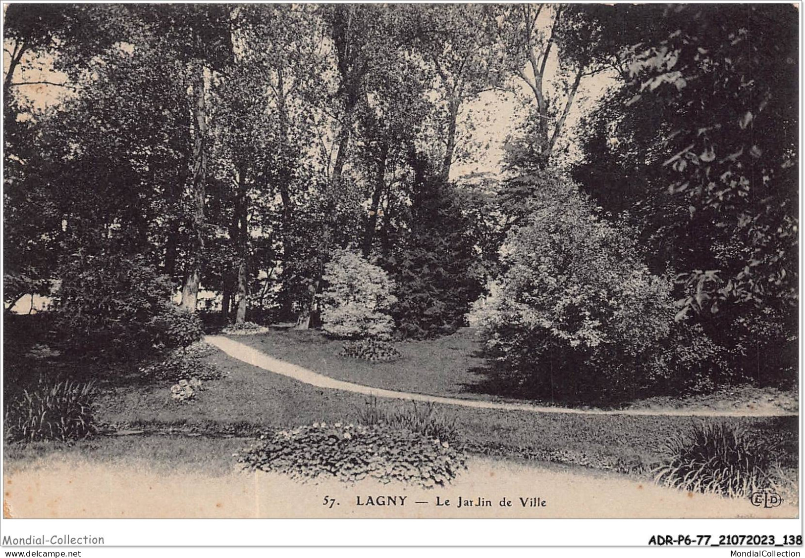 ADRP6-77-0562 - LAGNY - Le Jardin De Ville - Lagny Sur Marne