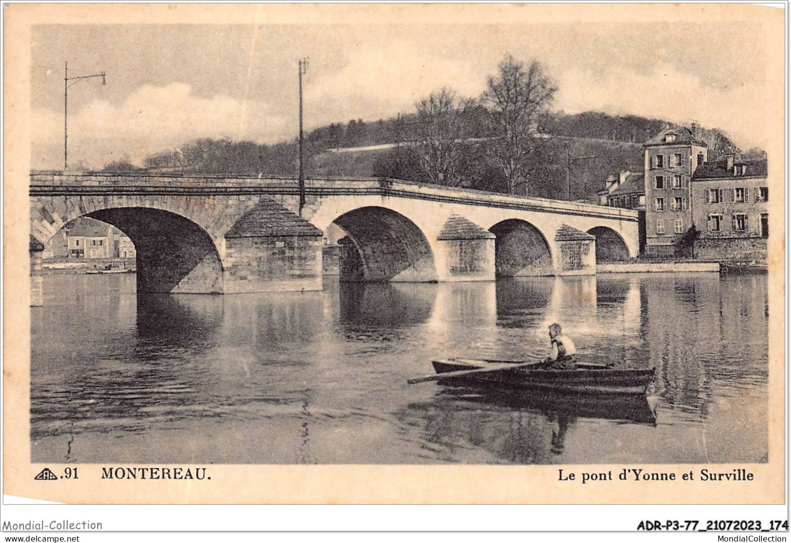ADRP3-77-0282 - MONTEREAU - Le Pont D'yonne Et Surville - Montereau
