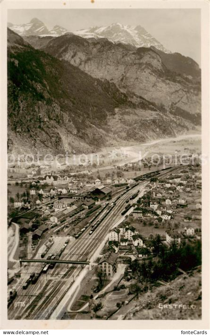 13792418 Erstfeld Gesamtansicht M. Bahnhof Erstfeld - Autres & Non Classés