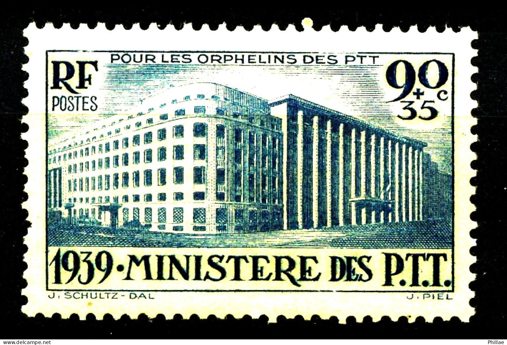 424 - Ministère Des PTT - Neuf N** - 1 Dent Manquante - Nuevos