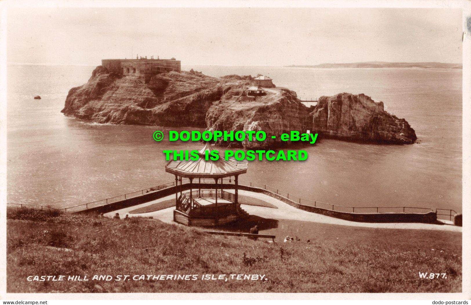 R507657 Tenby. Castle Hill And St. Catherines Isle - World