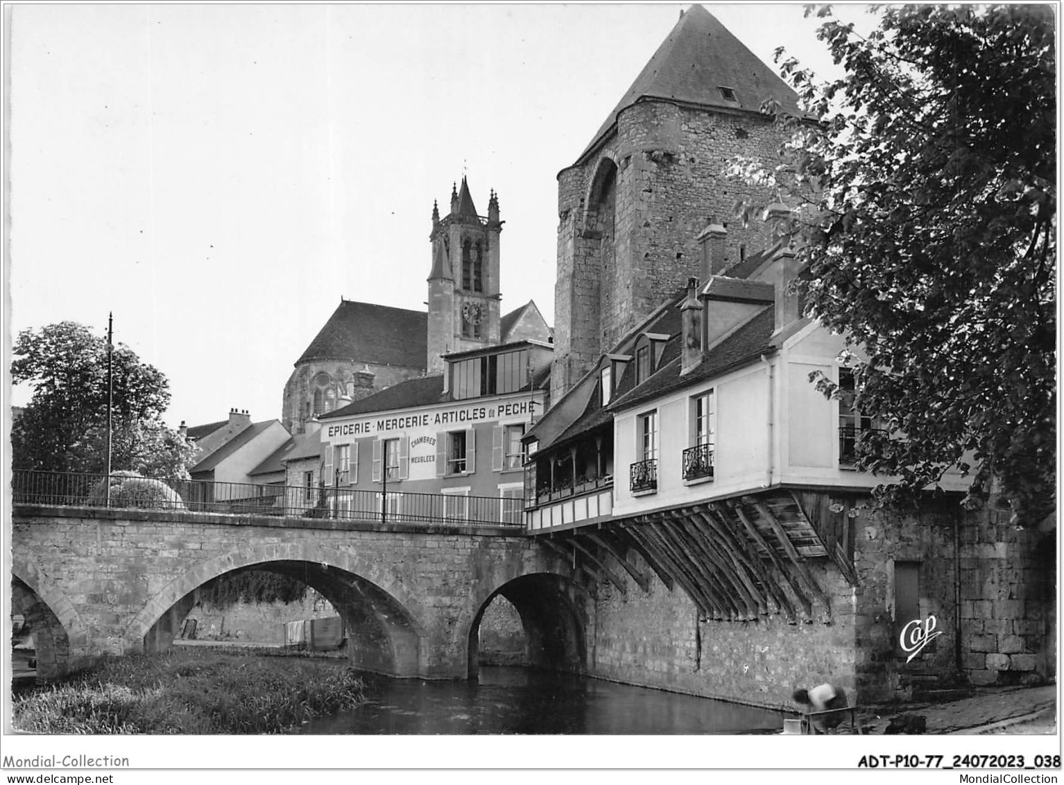 ADTP10-77-0841 - MORET-SUR-LOING - Vieilles Maisons Au Bord Du Loing - Moret Sur Loing