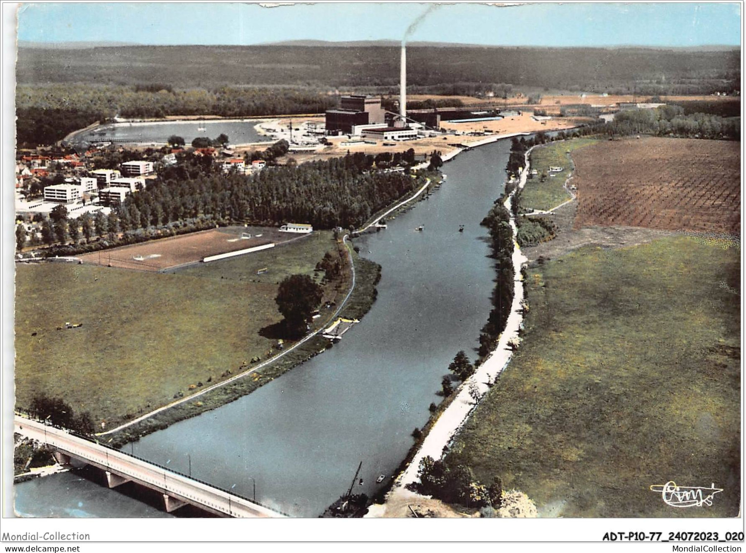 ADTP10-77-0832 - VAIRES-SUR-MARNE - La Centrale Thermique - Vue Aérienne  - Vaires Sur Marne