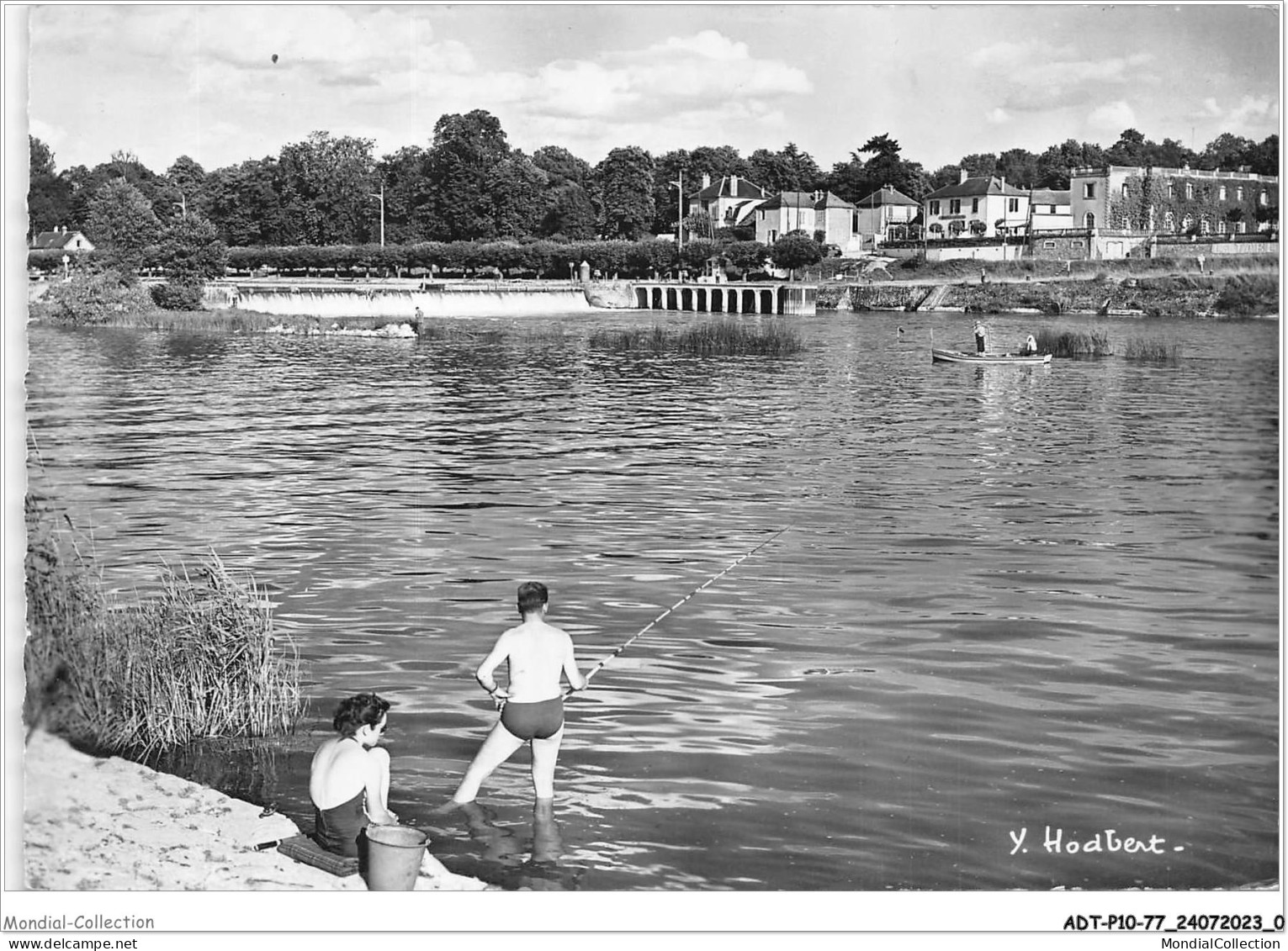 ADTP10-77-0822 - BOIS-LE-ROI - La Seine Au Barrage De Sermoise - Les Hostelleries De La Marine - Bois Le Roi