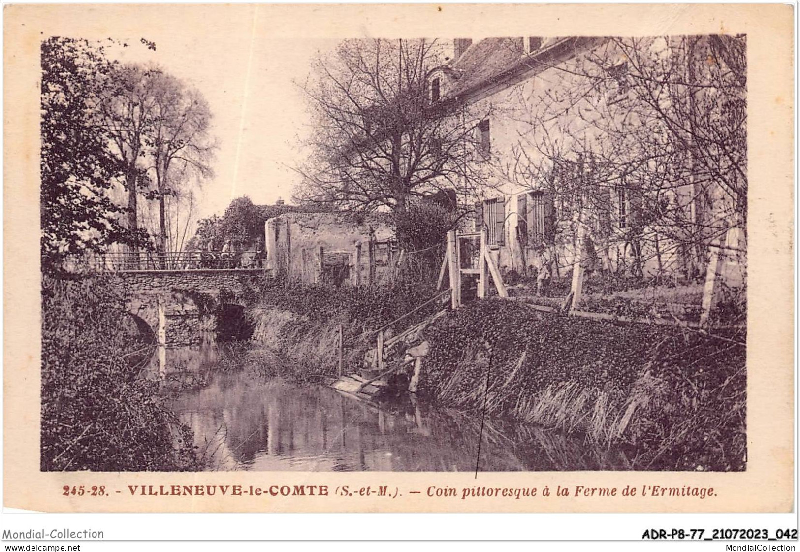 ADRP8-77-0700 - VILLENEUVE-LE-COMTE - Coin Pittoresque à La Ferme De L'ermitage - Torcy