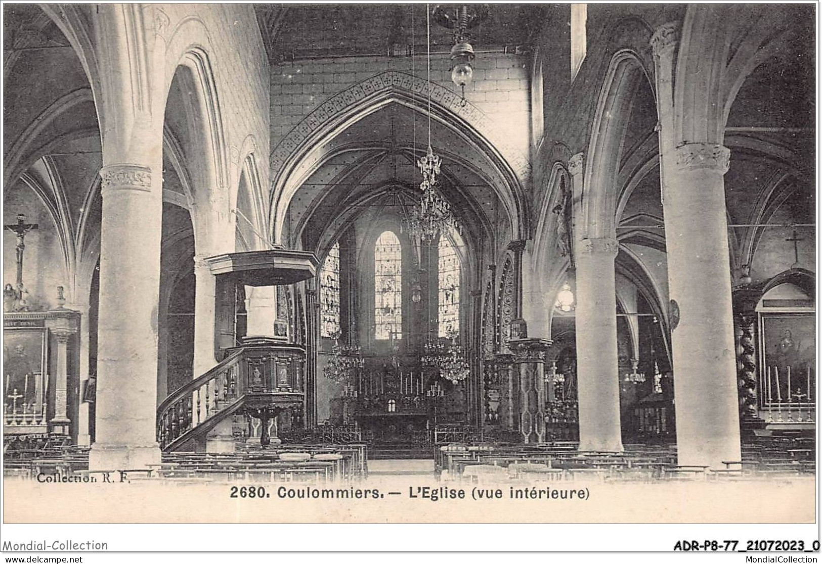 ADRP8-77-0679 - COULOMMIERS - L'église - Vue Interieure - Coulommiers