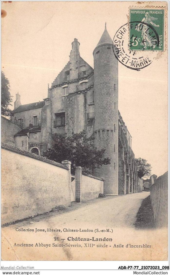 ADRP7-77-0634 - CHATEAU-LANDON - Ancienne Abbaye Saint-sévérin - Chateau Landon