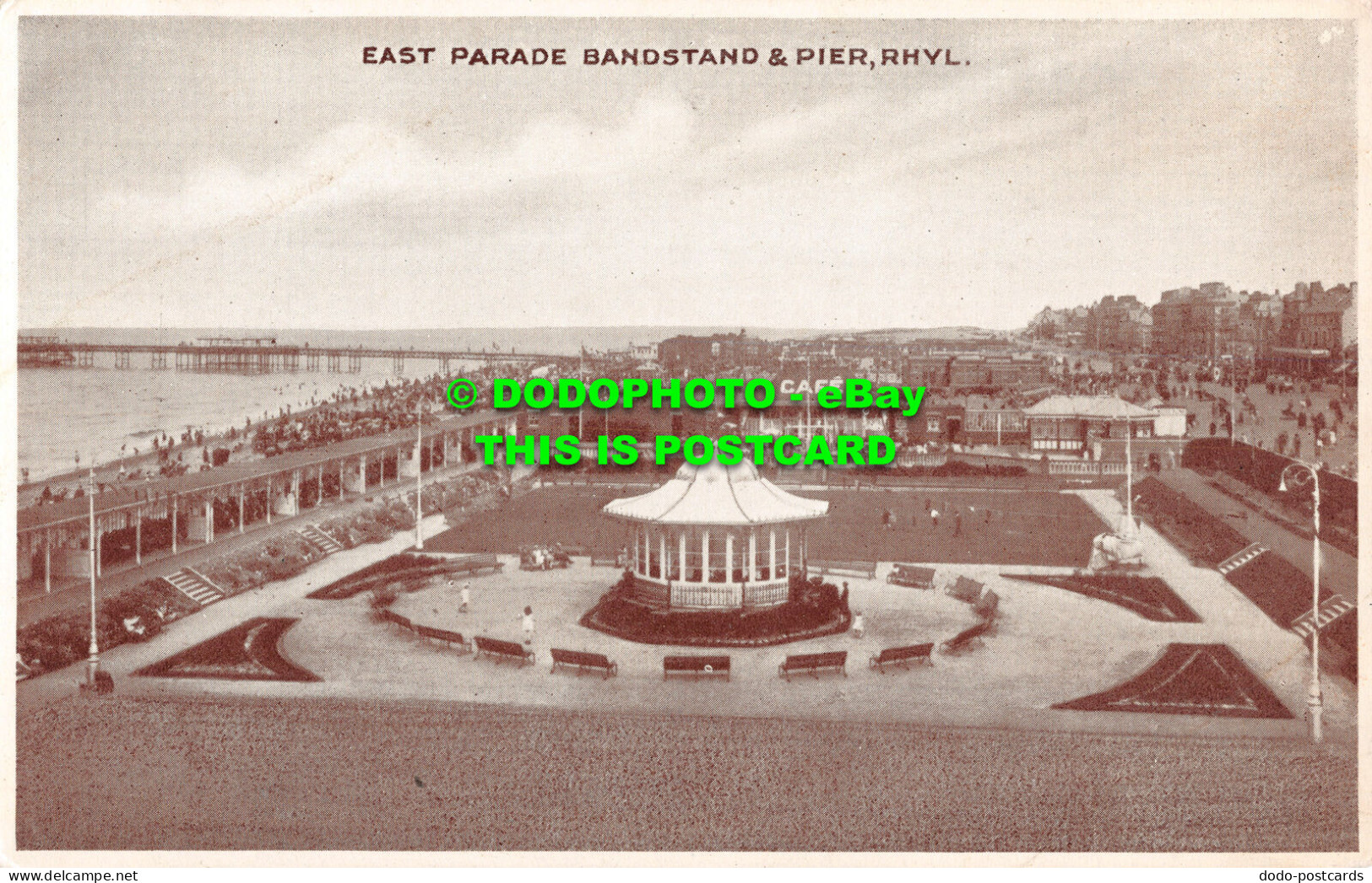 R507661 Rhyl. East Parade Bandstand And Pier. E. T. W. Dennis - World