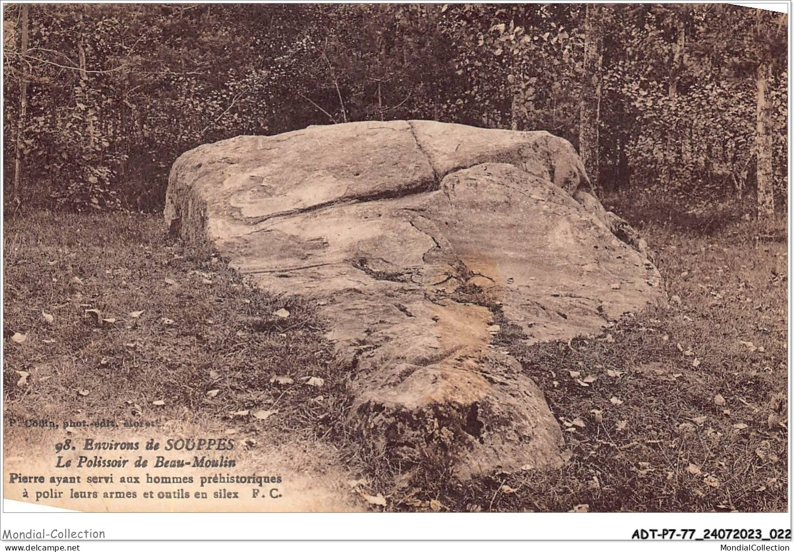 ADTP7-77-0572 - Environs De SOUPPES - Le Polissoir De Beau-moulin  - Souppes Sur Loing