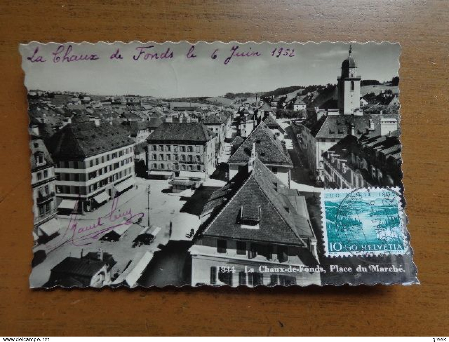 Suisse, Zwitserland / La Chaux De Fonds, Place Du Marché -> Written - La Chaux-de-Fonds