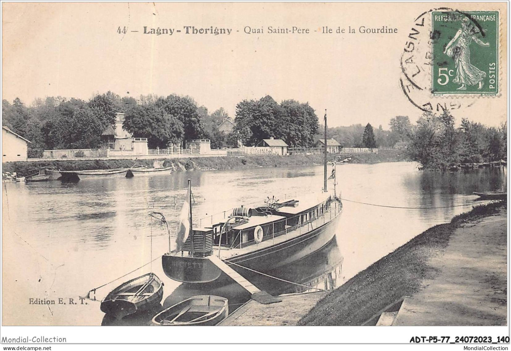 ADTP5-77-0439 - LAGNY-THORIGNY - Quai Saint-pere - Ile De La Gourdine  - Lagny Sur Marne