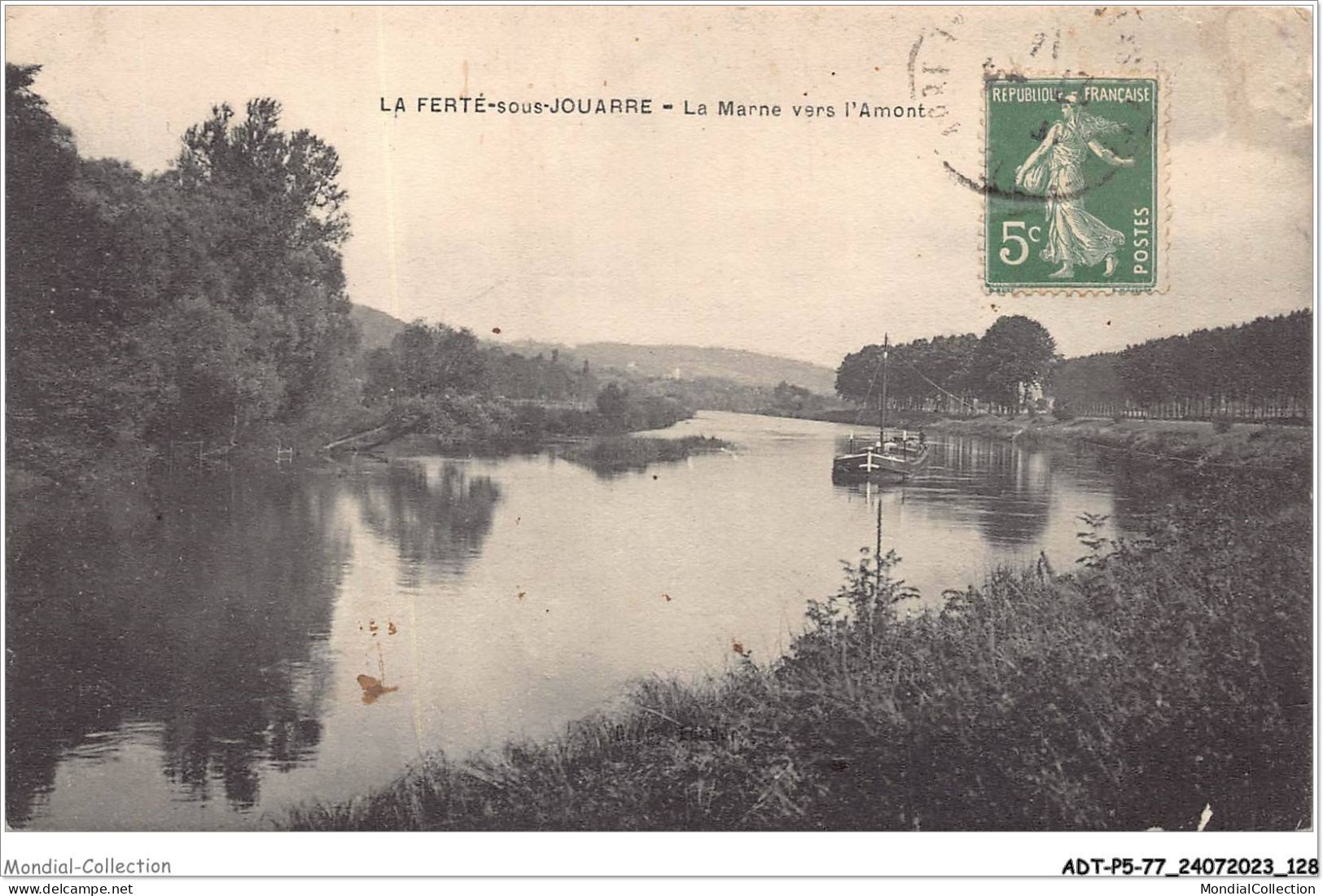 ADTP5-77-0433 - LA FERTE-SOUS-JOUARRE - La Marne Vers L'amont  - La Ferte Sous Jouarre