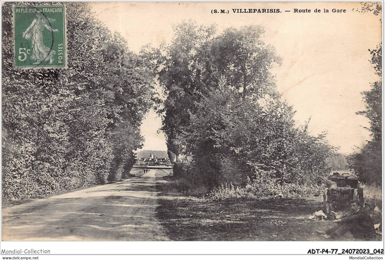 ADTP4-77-0293 - VILLEPARISIS - Route De La Gare  - Villeparisis