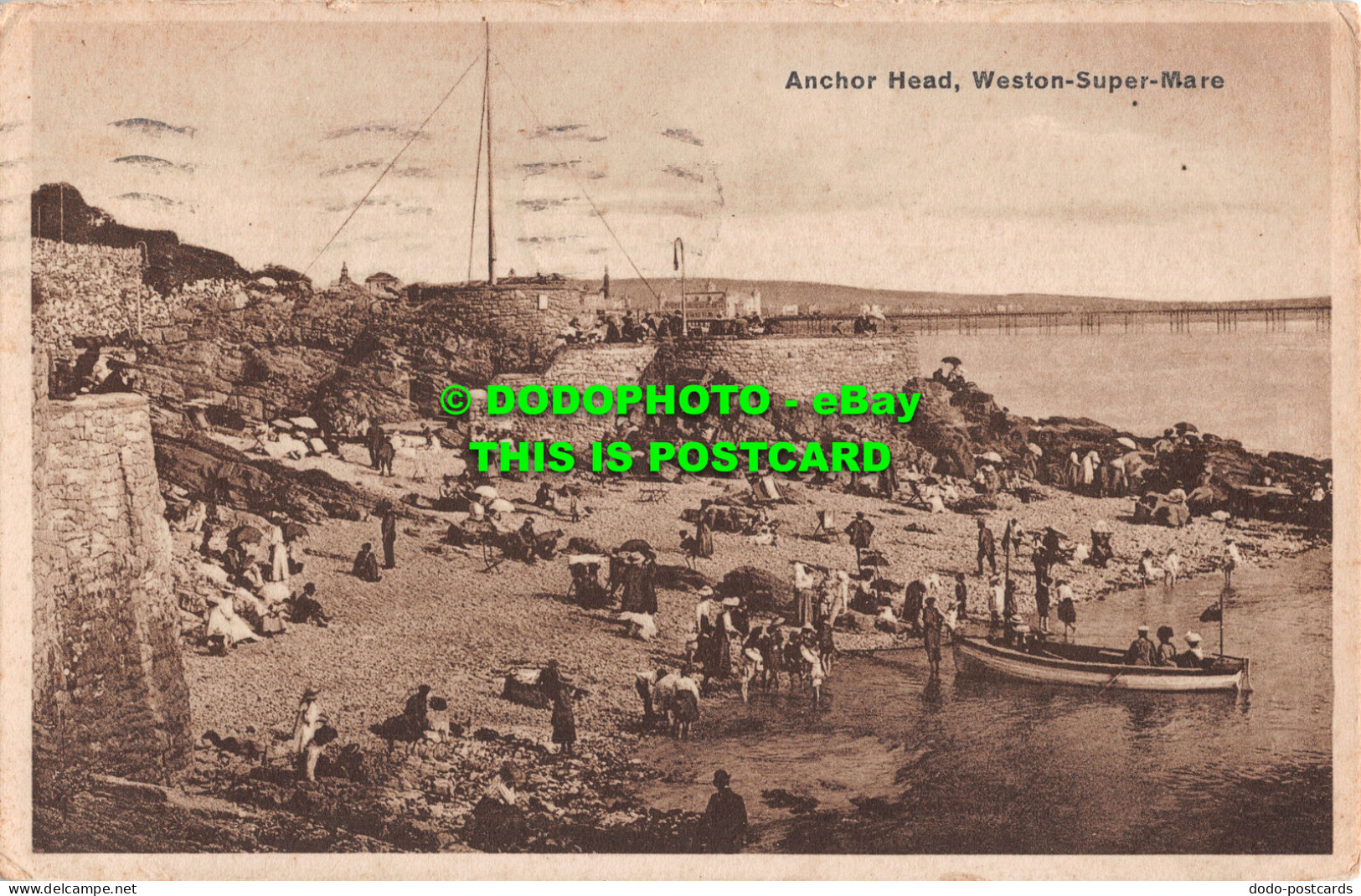 R507665 Weston Super Mare. Anchor Head. Postcard - World